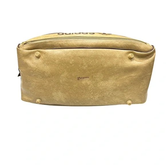 Adidas Tan and Brown Duffel Bag Gym 80s Nostalgia Retro - Picture 5 of 9